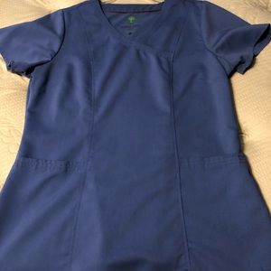 Healing Hands Purple Label Navy L Scrub Top